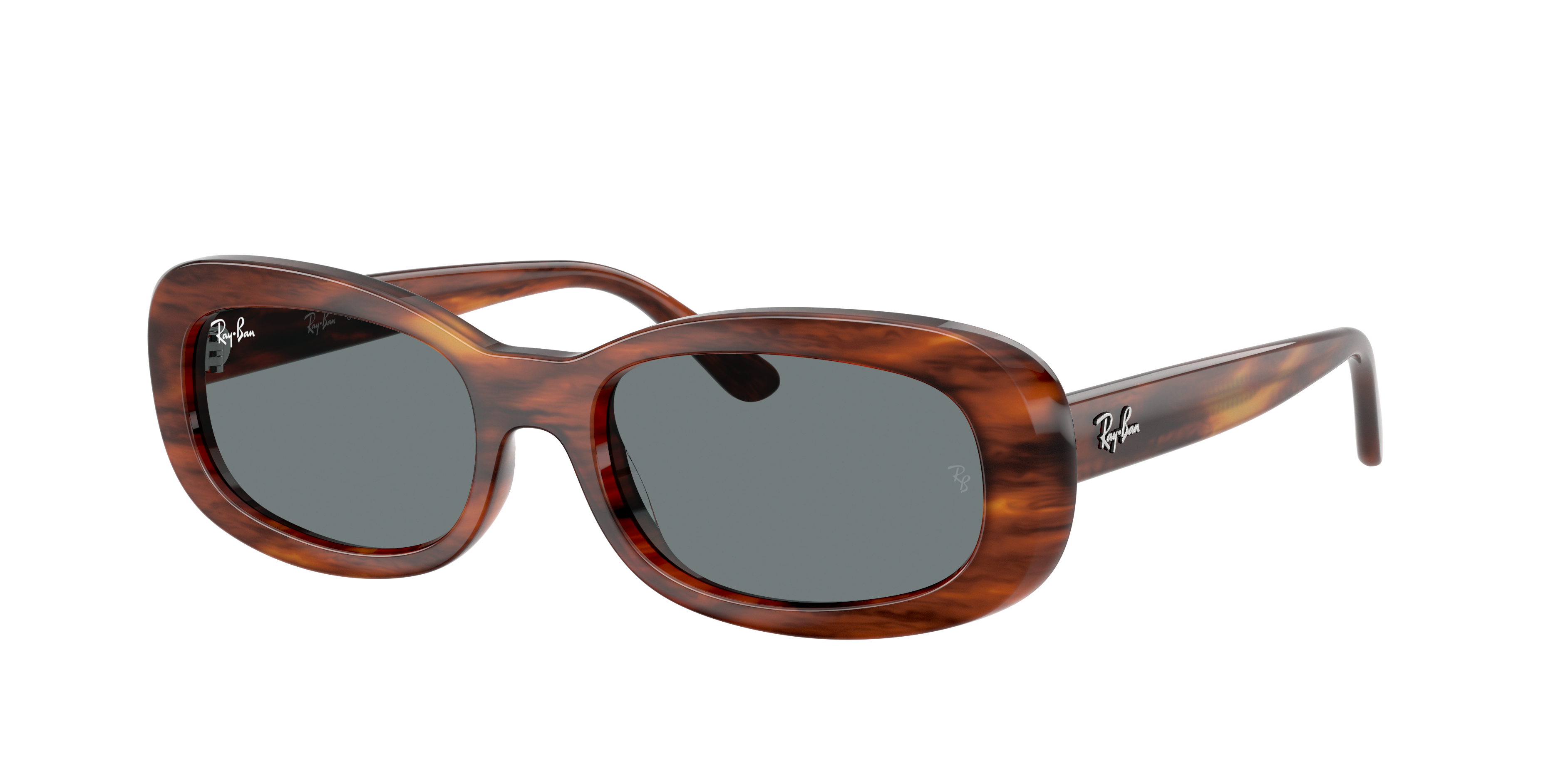 Ray-Ban Woman Sunglass RB2221 -  Frame color: Striped Havana, Lens color: Blue