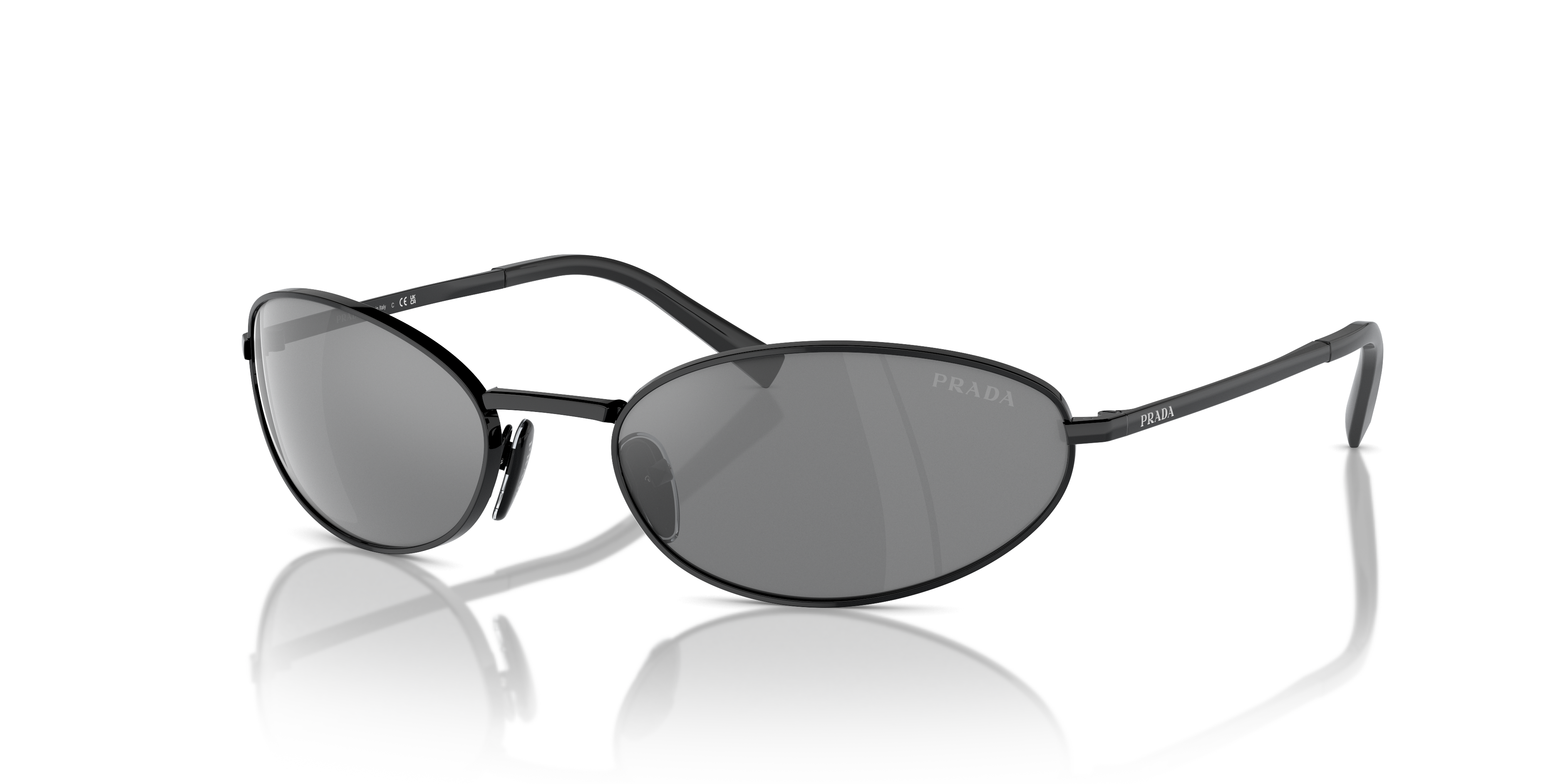 Prada PR A59S L (59 - 19) with Silver lenses and Black frame