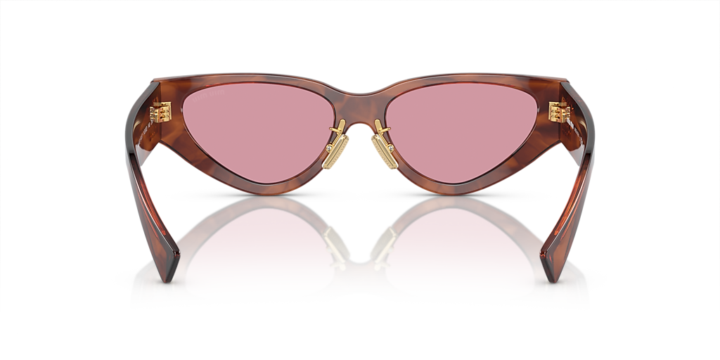 Miu Miu MU 03ZS L (54 - 17) with Red lenses and Brown frame