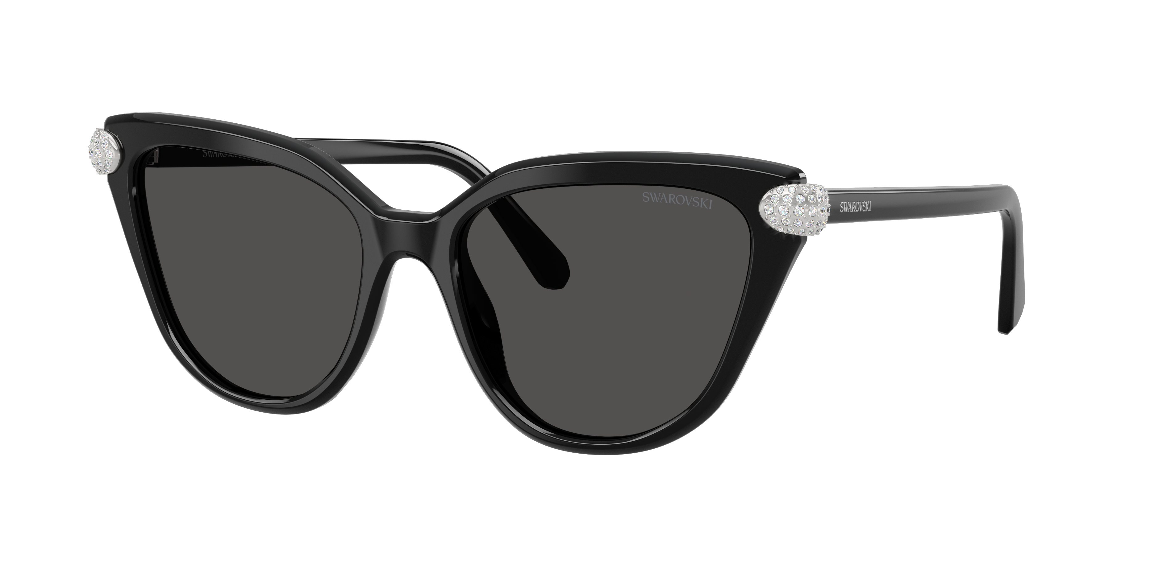 Swarovski Woman Sunglass SK6039 -  Frame color: Black, Lens color: Dark Grey