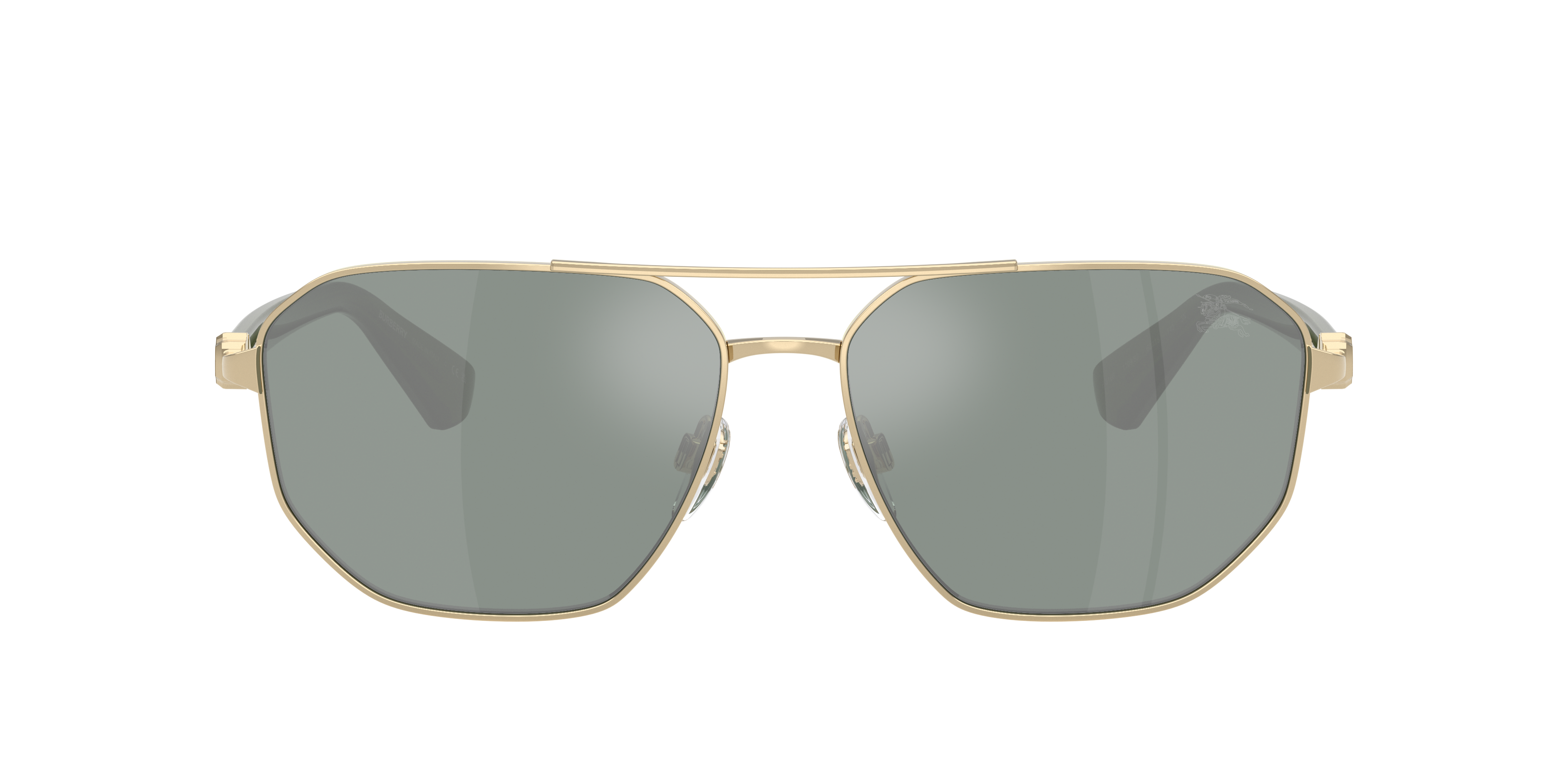 Burberry BE3166 XXL (60 - 15) with Green lenses and Gold frame