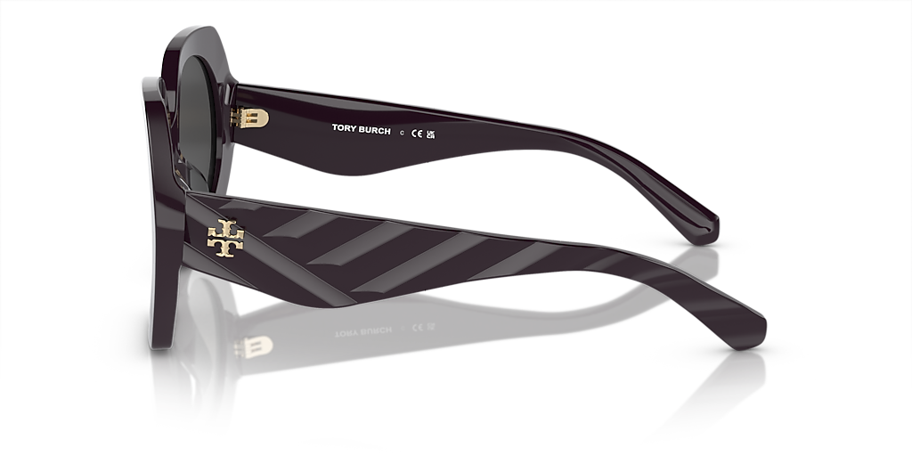 TORY BURCH TY7195U Bordeaux - Woman Sunglasses, Dark Grey Lens
