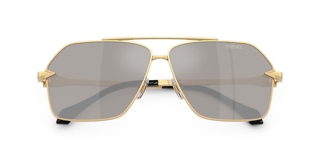 Versace VE2284 XXL (63 - 10) with Silver lenses and Gold frame