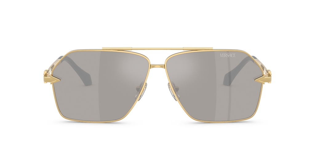 *・＊・* Versace VE2284 XXL (63 - 10) with Silver lenses and Gold frame