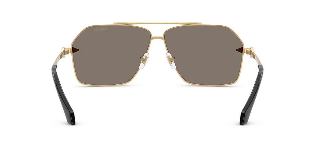 VERSACE 長方形フレムサンクラス 0VE2245 100280 Versace Brown Cat Eye Ladies Sunglasses VE2234 1002/3 53
