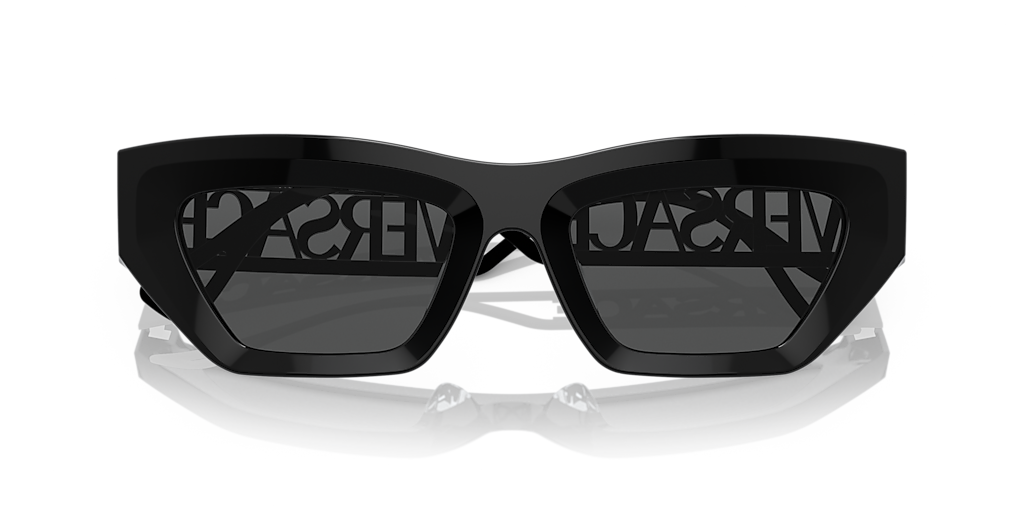 VERSACE VE4432U Black - Women Luxury Sunglasses, Dark Grey Lens