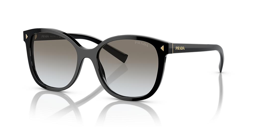 小物 PRADA Half-Lim sunglasses Prada PR 22ZSF M (55 - 16) with Grey lenses and Black frame