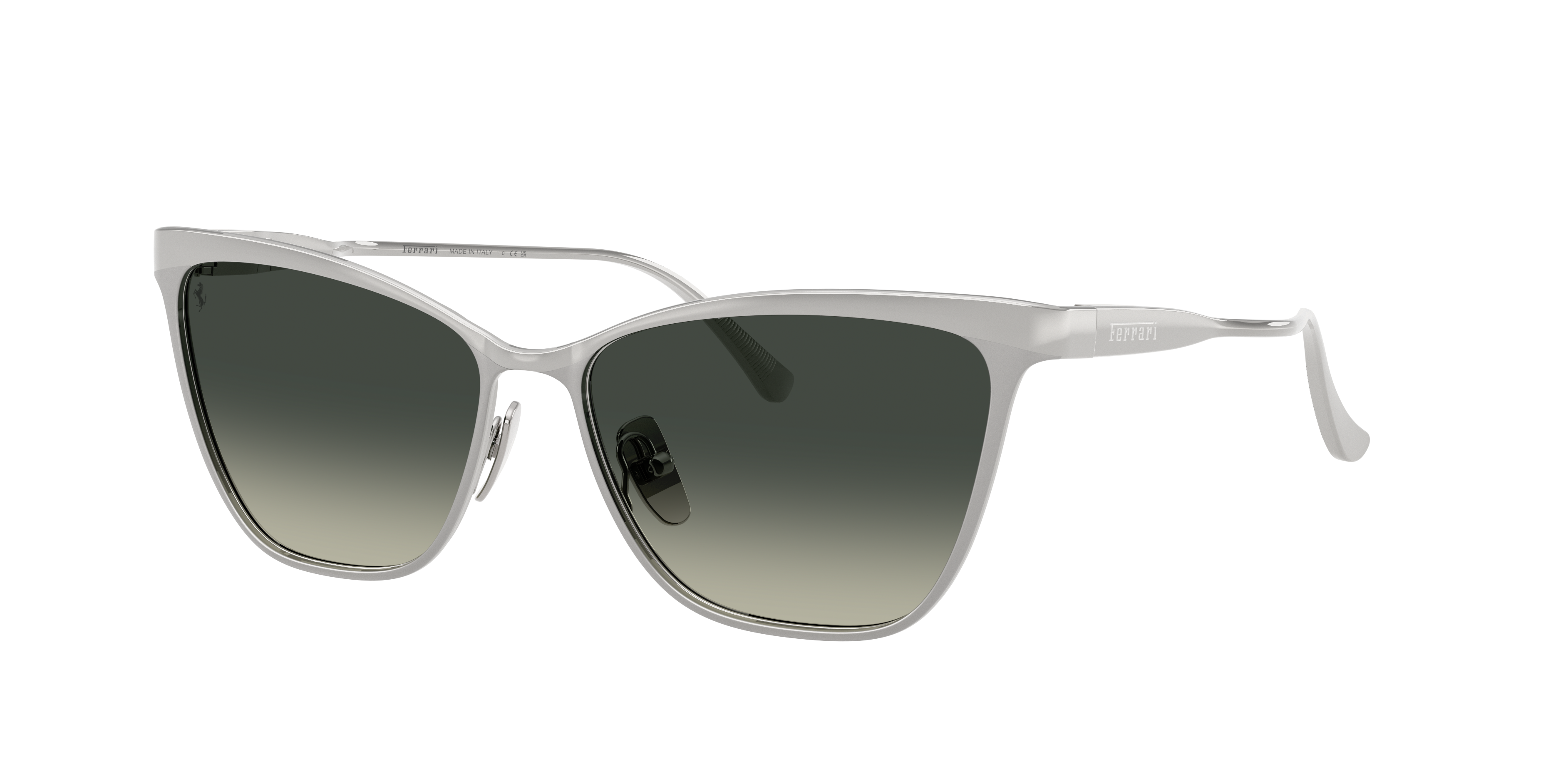 Ferrari Woman Sunglass FH1031 -  Frame color: Silver Matte, Lens color: Grey