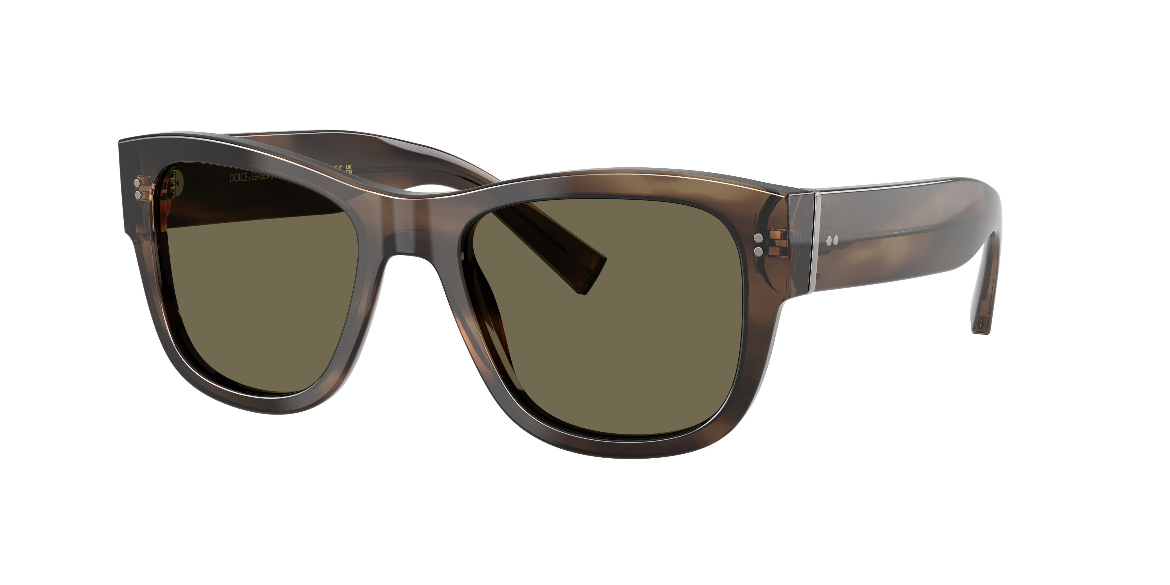 Dolce&Gabbana Man Sunglass DG4338 -  Frame color: Green Havana, Lens color: Brown
