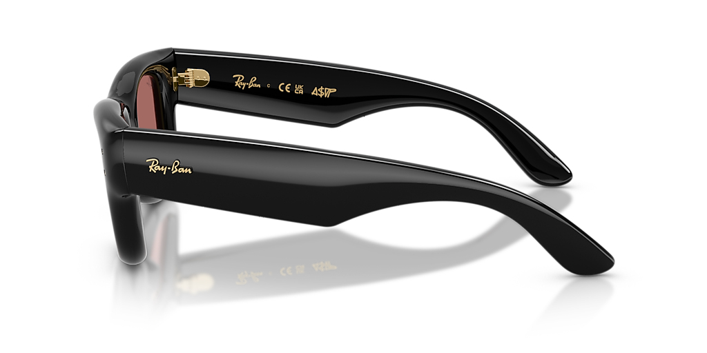 Ray-Ban RB4940 Wayfarer Puffer L (50 - 23) with Violet lenses and