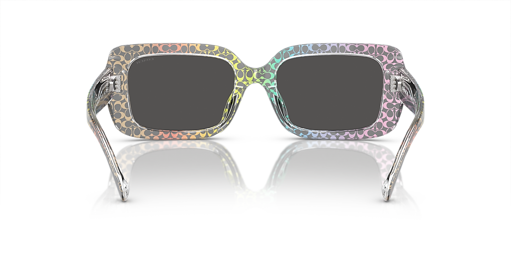 COACH HC8380U CL922 - Women Luxury Sunglasses, Grey Solid Lens