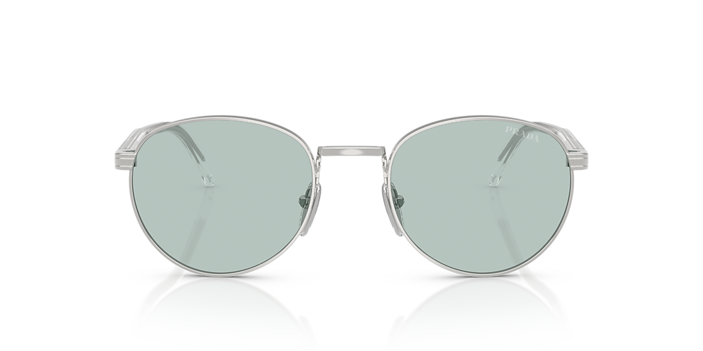 Prada PR B51S S (53 - 21) with Blue lenses and Silver frame  display picture 1