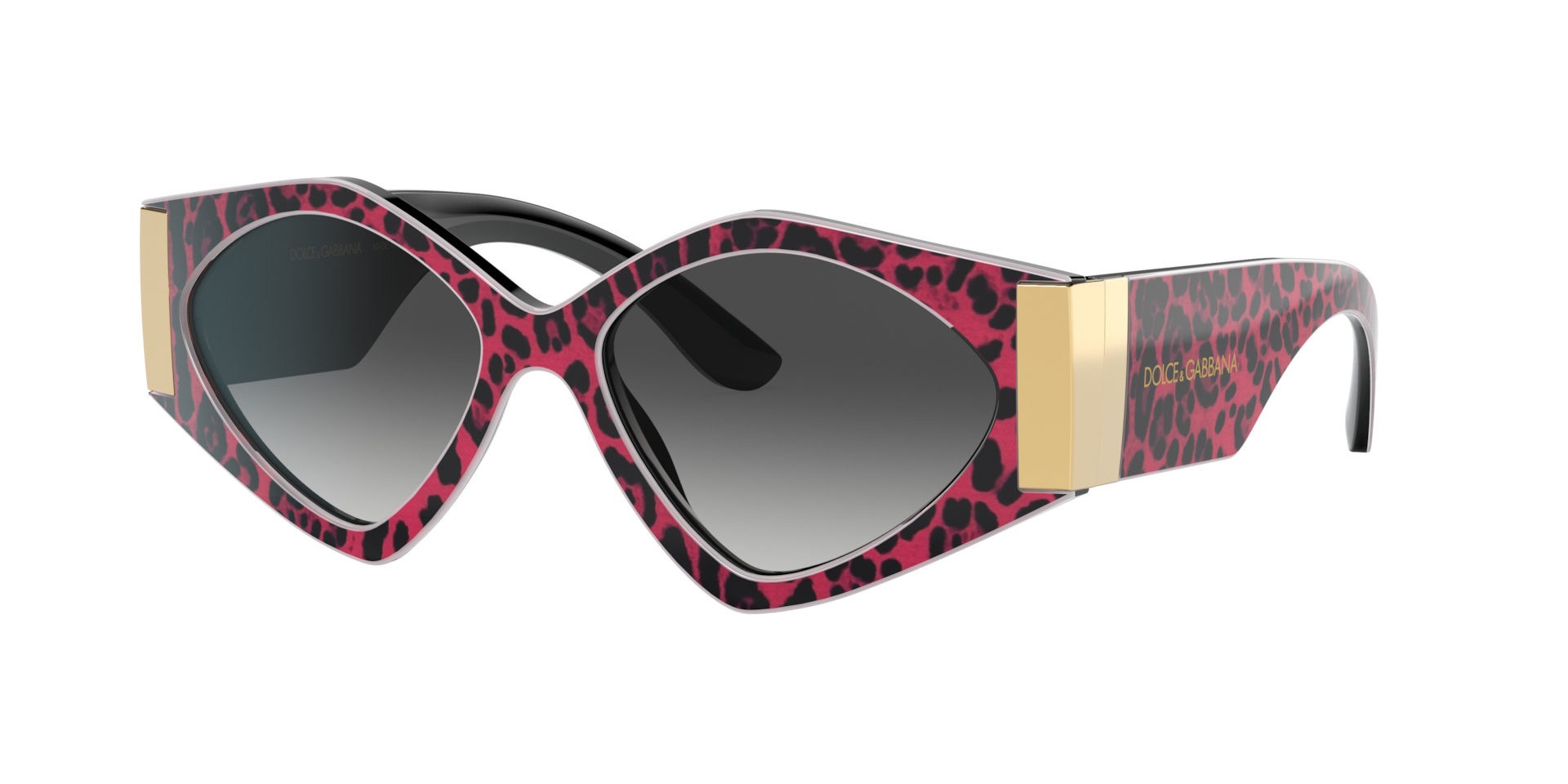 Dolce&Gabbana Woman Sunglass DG4396 -  Frame color: Leo Fuchsia, Lens color: Grey Gradient Black