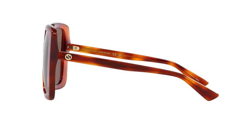 Gucci GG1314S M (55 - 19) with Brown lenses and Tortoise