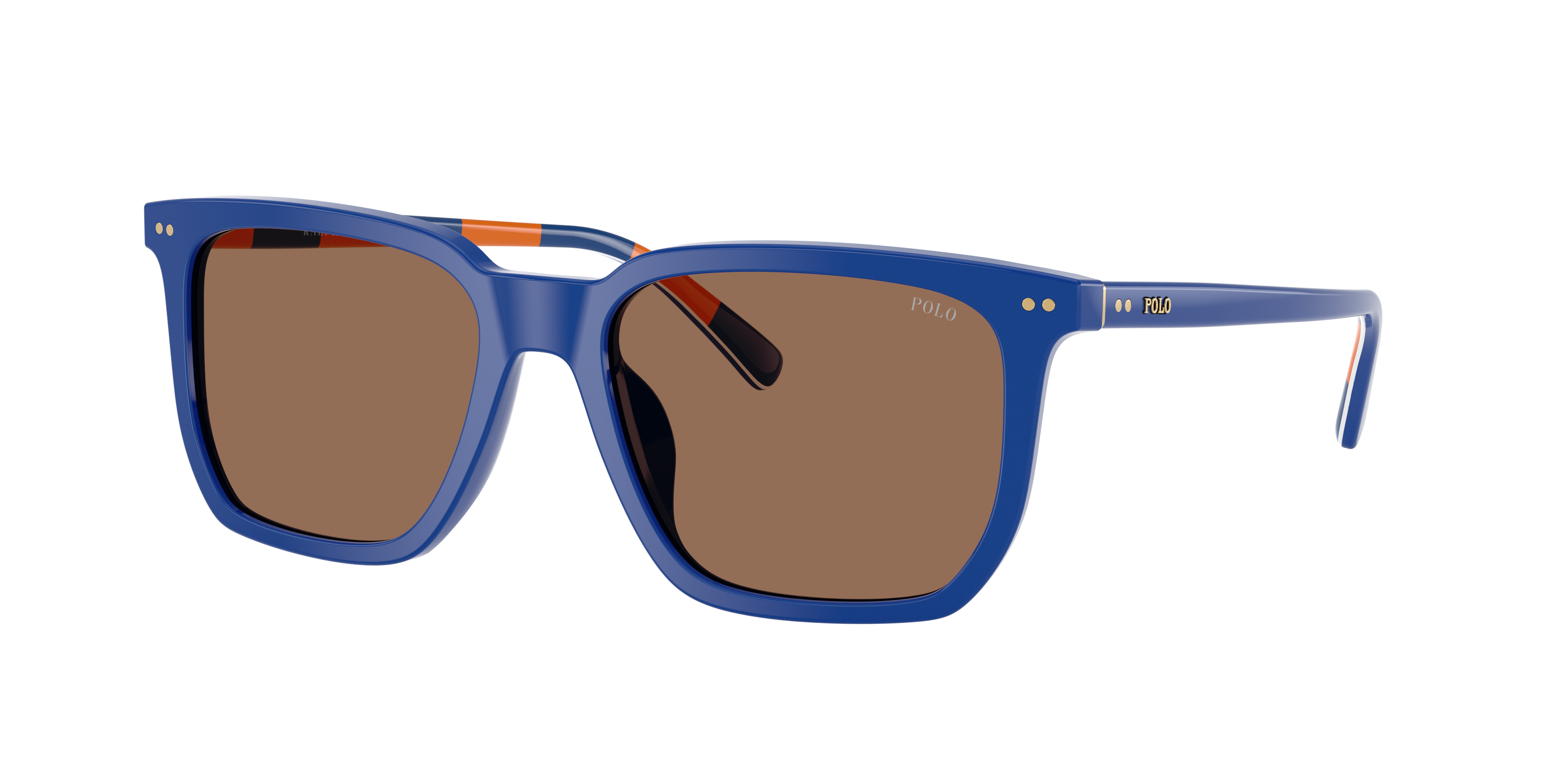 Polo Ralph Lauren Man Sunglass PH4224U -  Frame color: Shiny Royal Blue, Lens color: Dark Brown