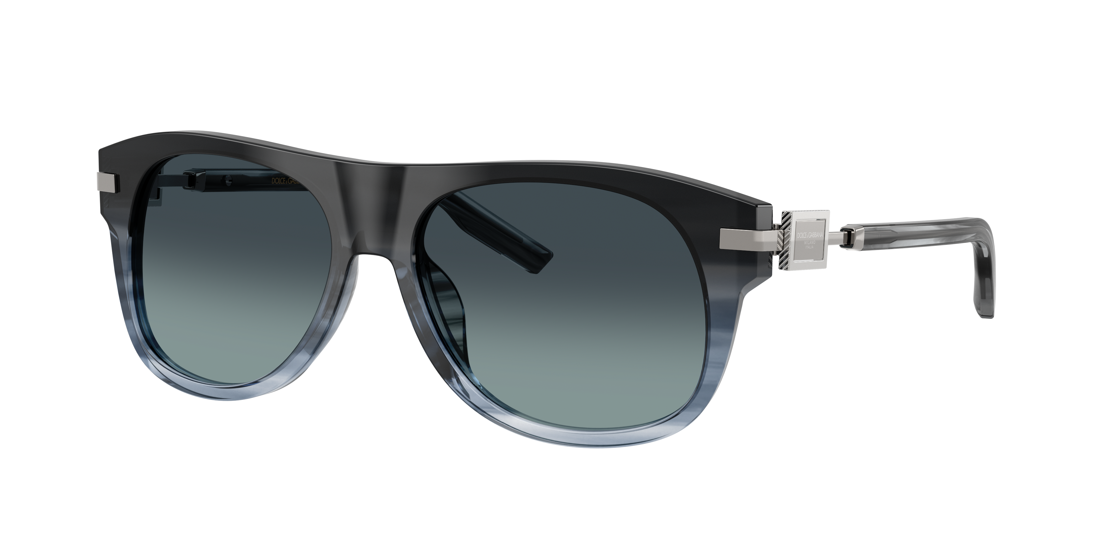 Dolce&Gabbana Man Sunglass DG4546 -  Frame color: Gradient Striped Blue, Lens color: Blue Gradient