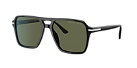 Prada PR 20YS M (55 - 17) with Green lenses and Black frame  display picture 1