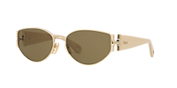 Chloé CH0260S L (59 - 17) with Green lenses and Gold frame