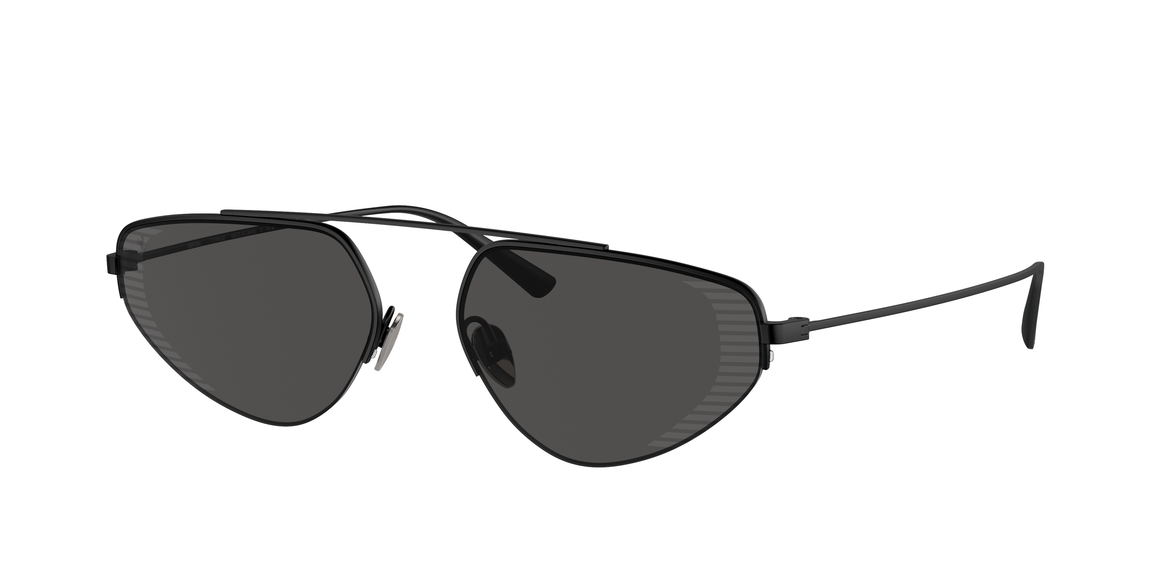 Ferrari Unisex Sunglass FH1010TD -  Frame color: Matte Black, Lens color: Grey