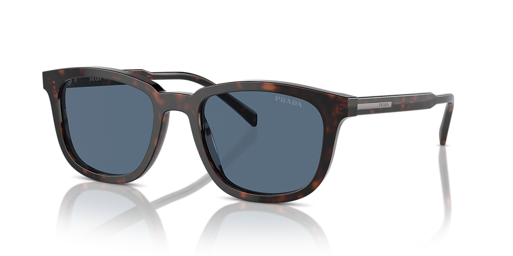 Prada PR A21S M (53 - 20) with Blue lenses and Tortoise frame