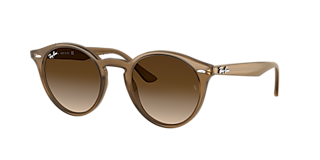 Ray-Ban RB3547 Oval Metal 51 Blue Gradient & Gold Sunglasses 