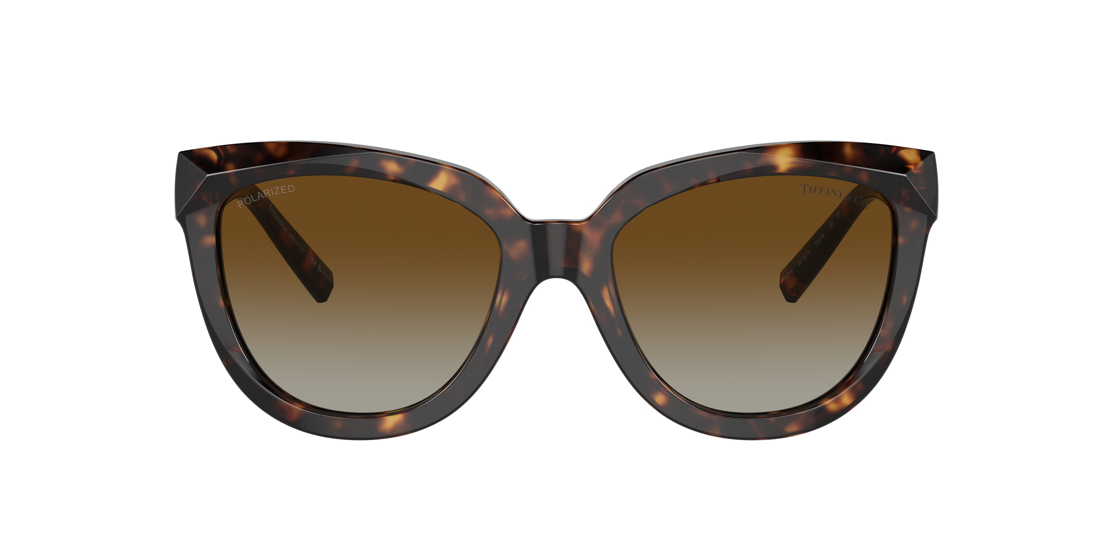 Tiffany & Co. TF4215 S (53 - 19) with Brown lenses and Tortoise