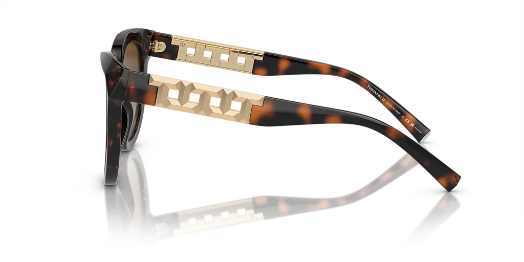 Tiffany & Co. TF4215 S (53 - 19) with Brown lenses and Tortoise