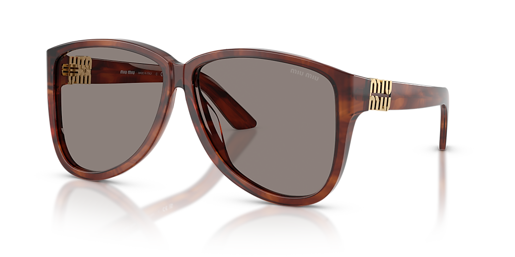 Miu Miu MU A08S M (61 - 12) with Grey lenses and Brown frame