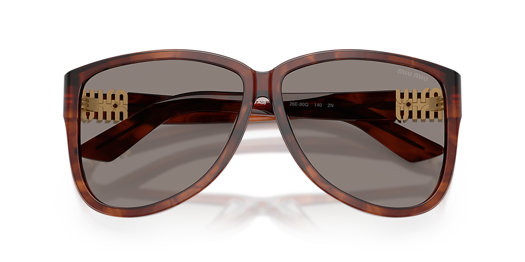 miuさま 専用 Miu Miu MU A08S (61 - 12) with Grey lenses and Brown frame