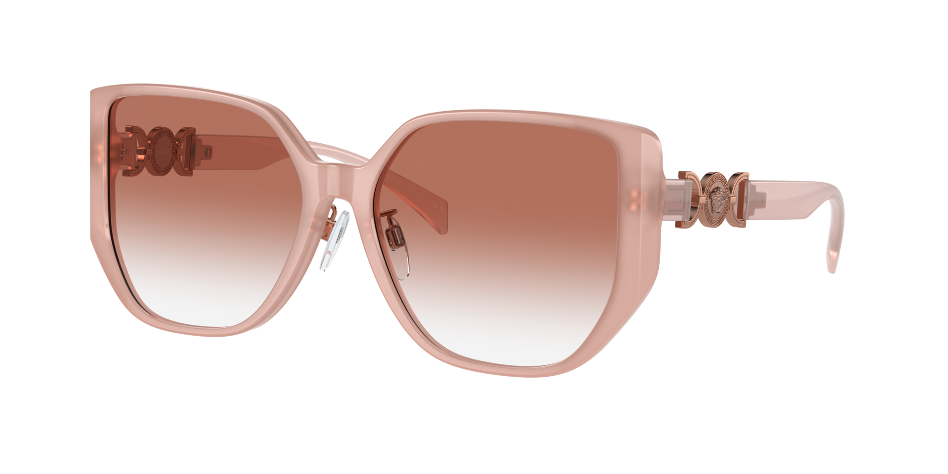 Versace Woman Sunglass VE4449D - Frame color: Opal Pink, Lens color: Clear Gradient Red