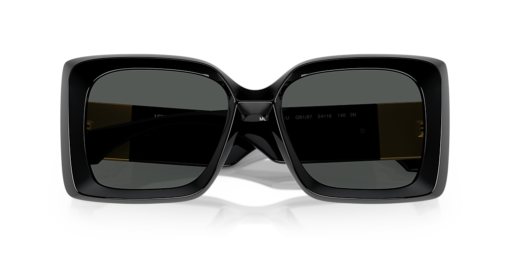VERSACE VE4467U Black - Women Luxury Sunglasses, Dark Grey Lens