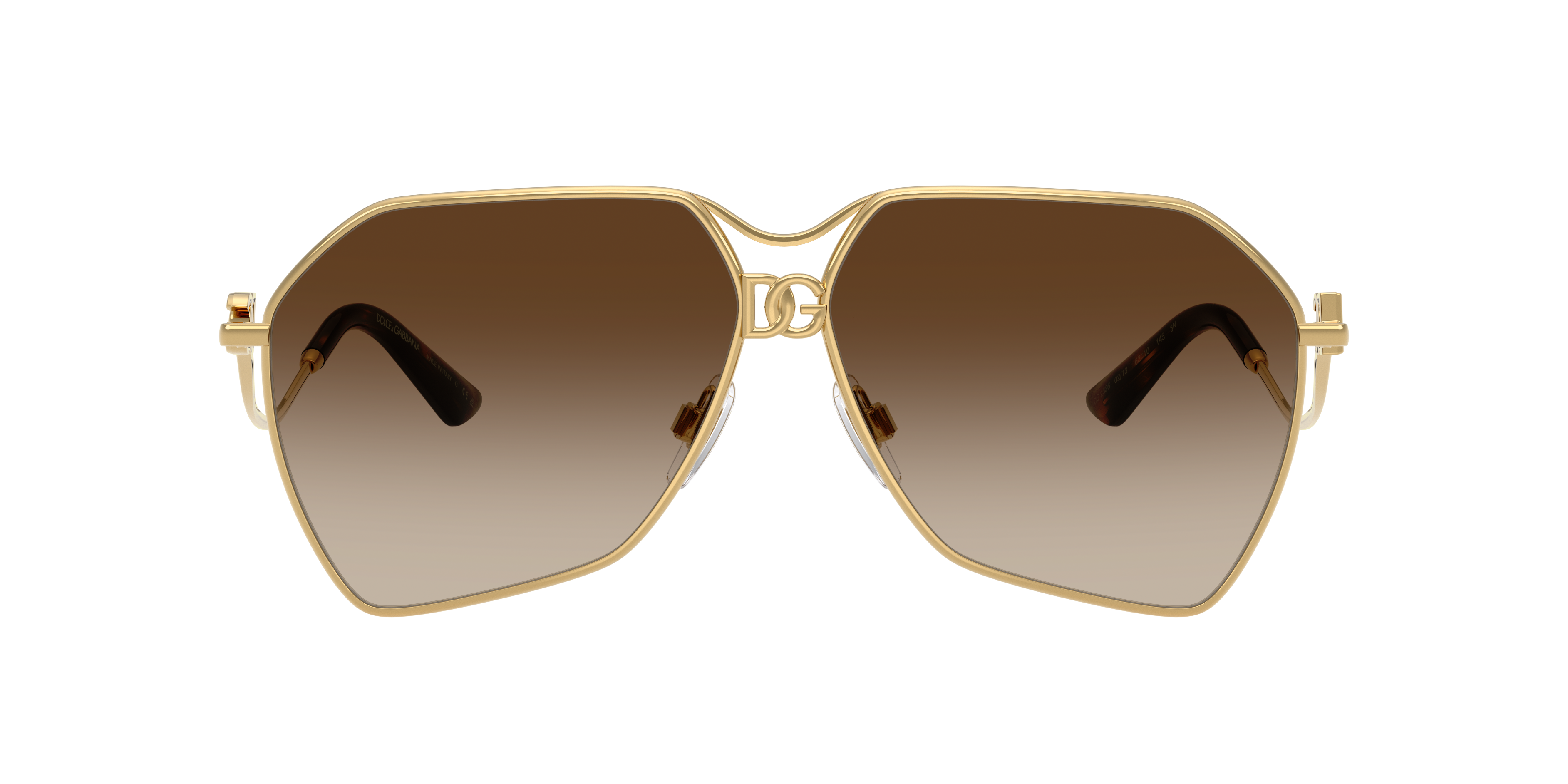 Dolce&Gabbana DG2326 XXL (62 - 10) with Brown lenses and Gold