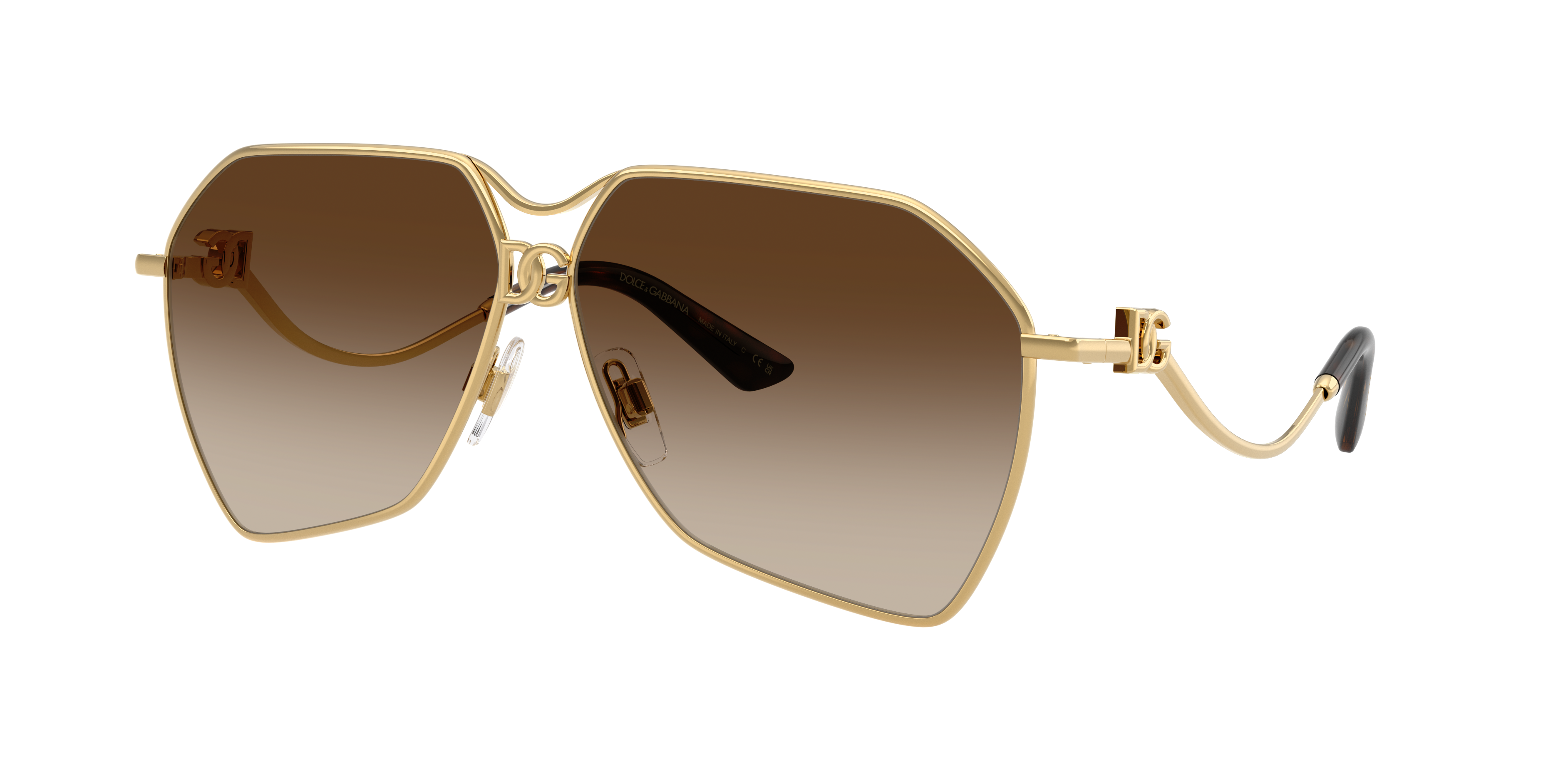 Dolce&Gabbana Woman Sunglass DG2326 -  Frame color: Gold, Lens color: Gradient Brown