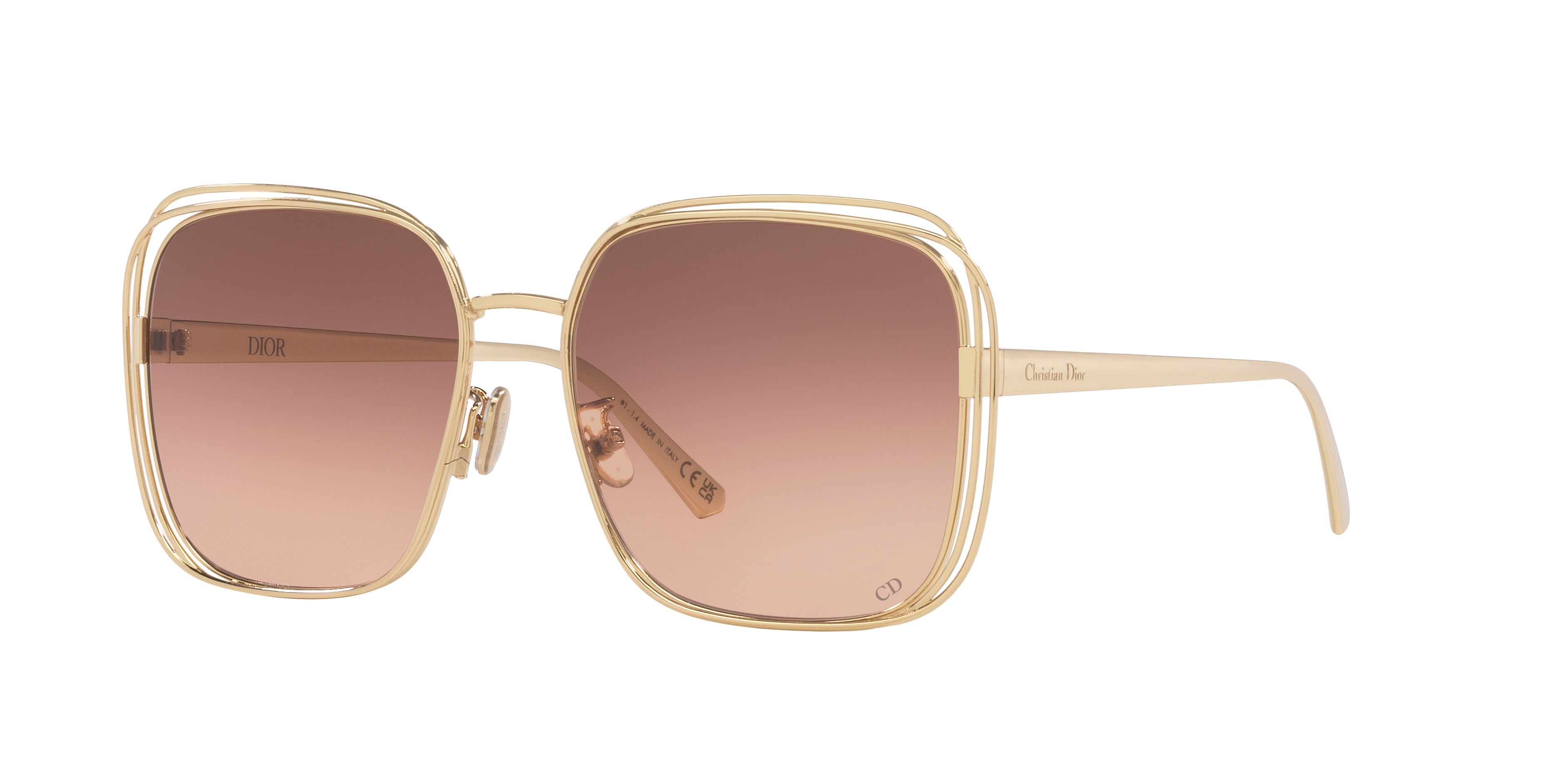 DIOR squar frame ゴールド - Dior DIOR ゴールド DiorCannage