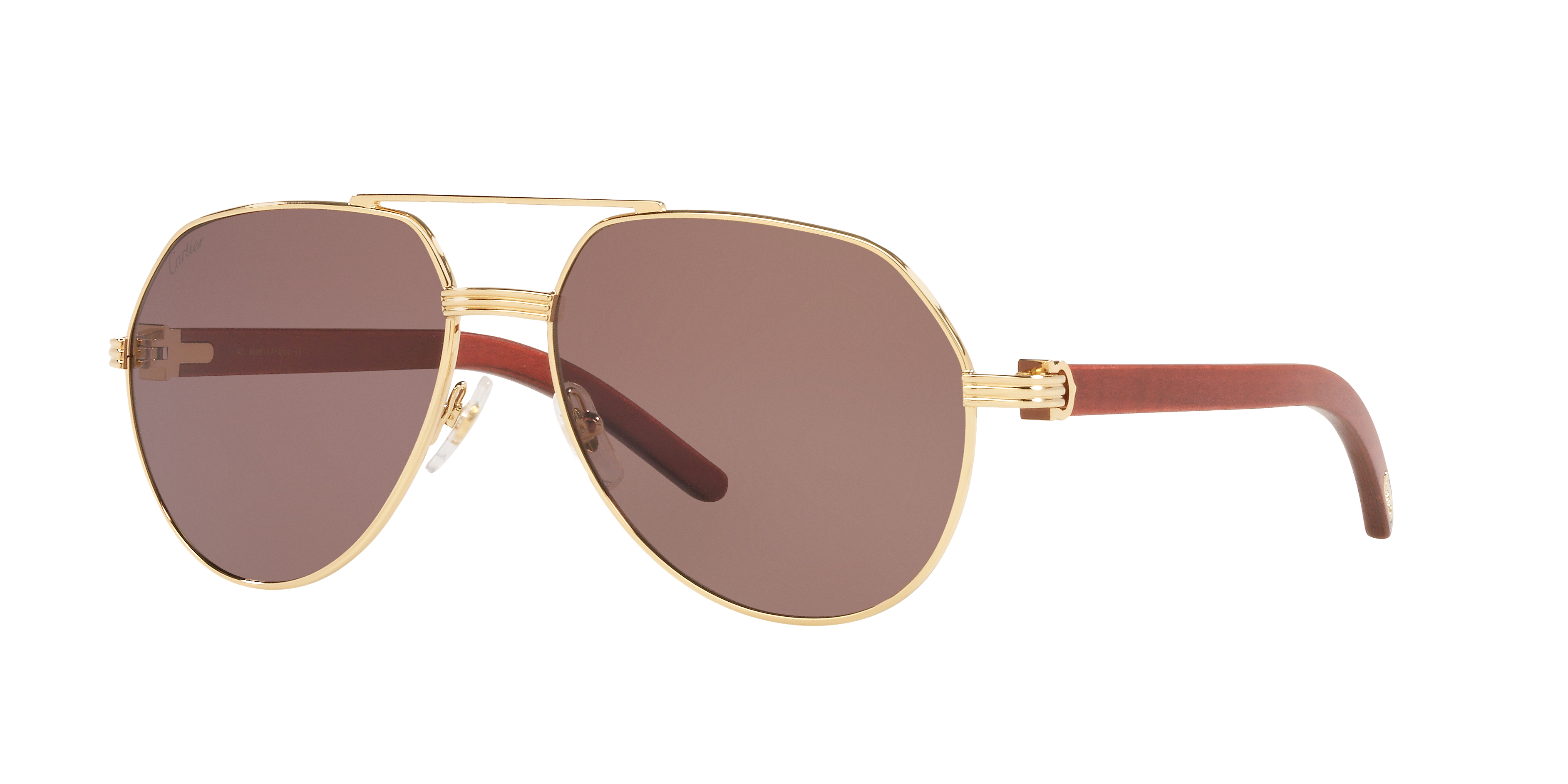 Cartier ブラウン Cartier CT0366S 002 Sunglasses - US
