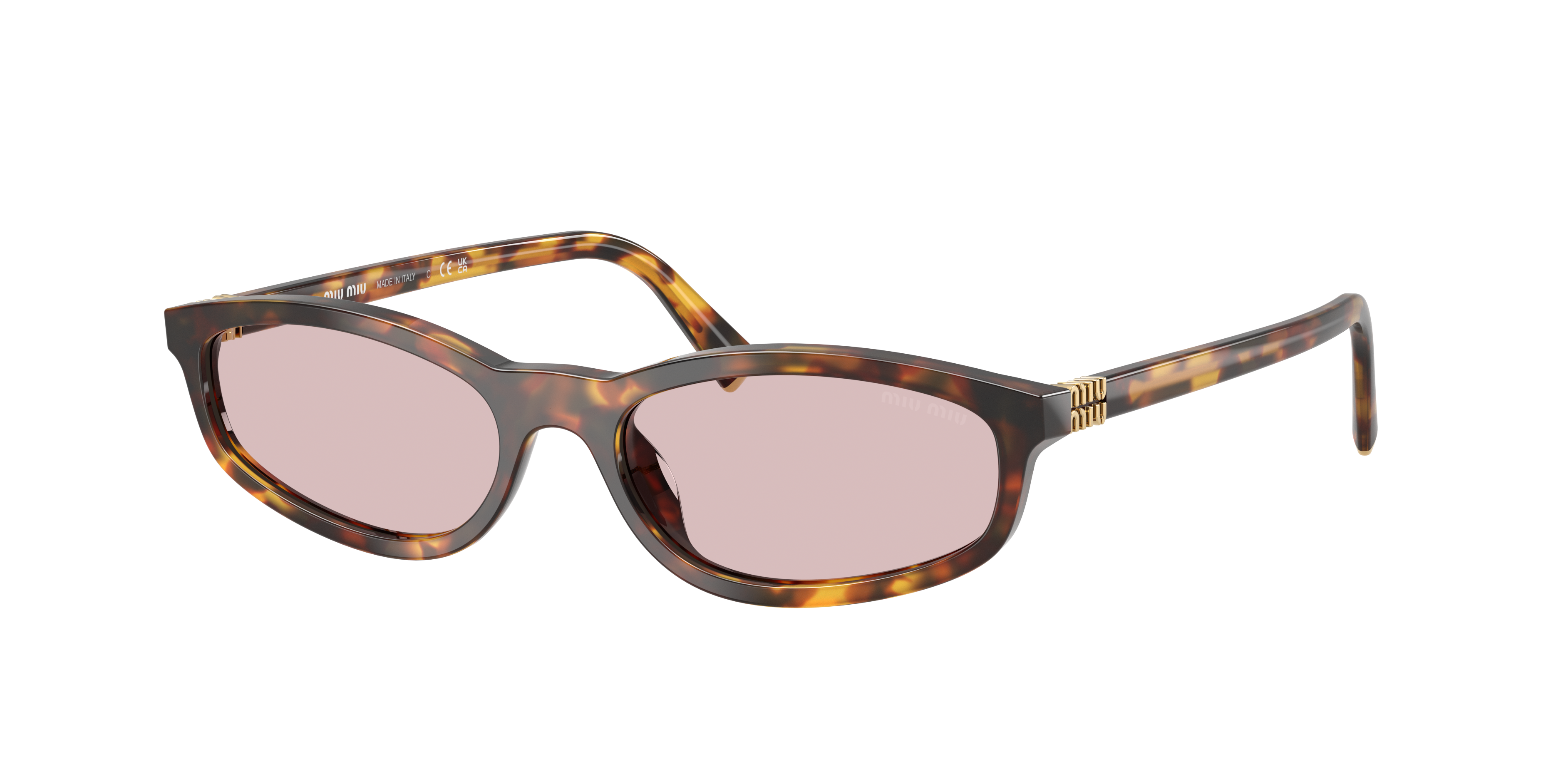 Miu Miu Woman Sunglasses Mu A06sf In Pink