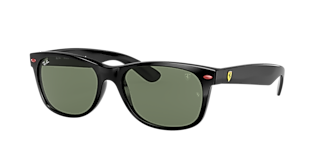 Ray-Ban RB2132 New Wayfarer Classic S (52 - 18) with Green lenses