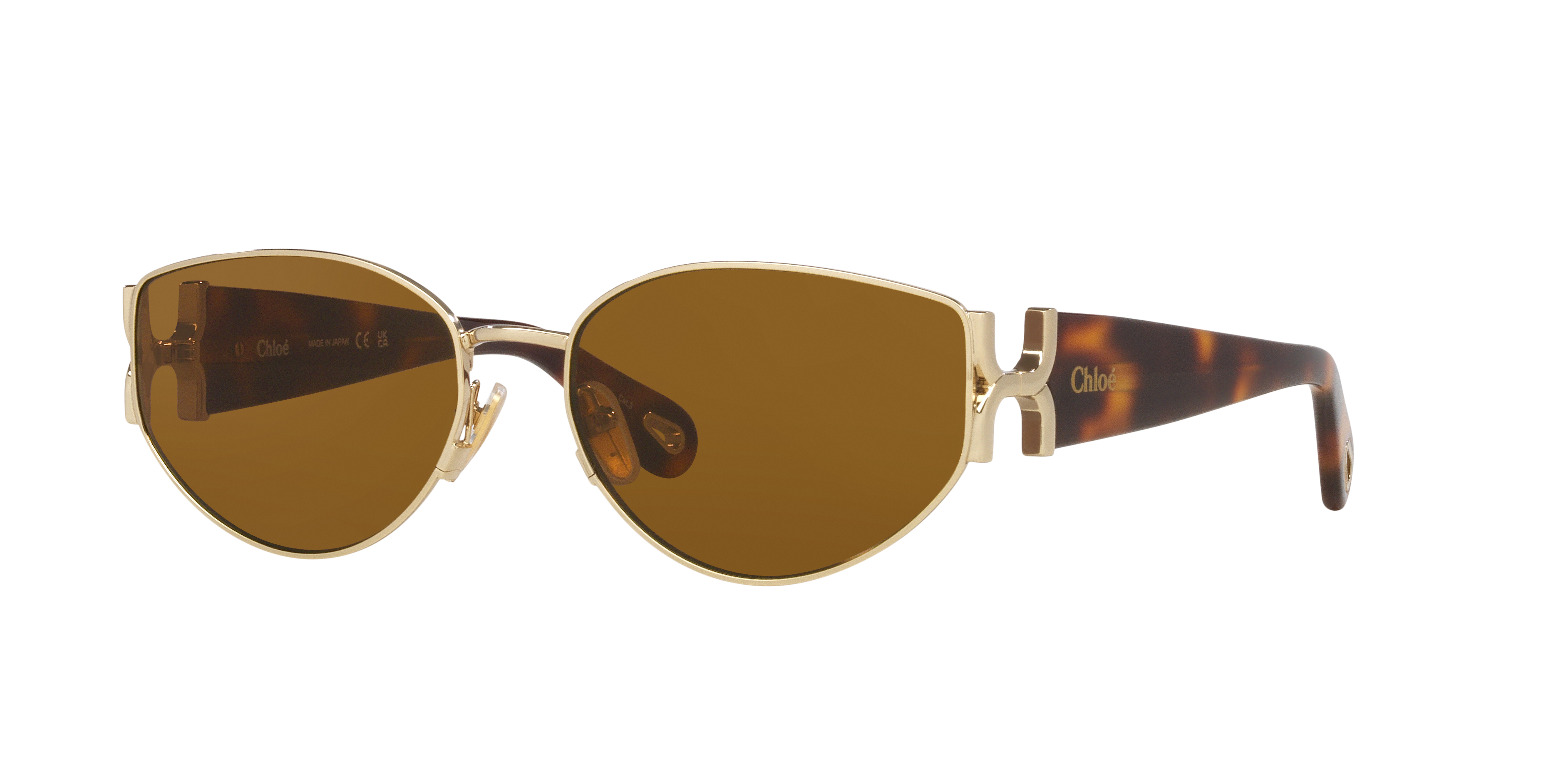 Chloé CH0260S L (59 - 17) with Brown lenses and Gold frame