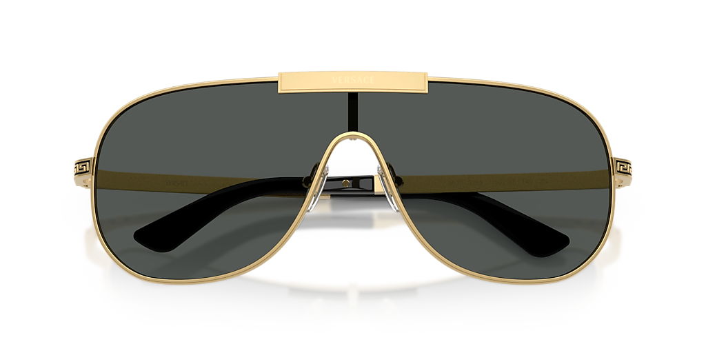 Versace VE2293 XXL (0 - 140) with Grey lenses and Gold frame
