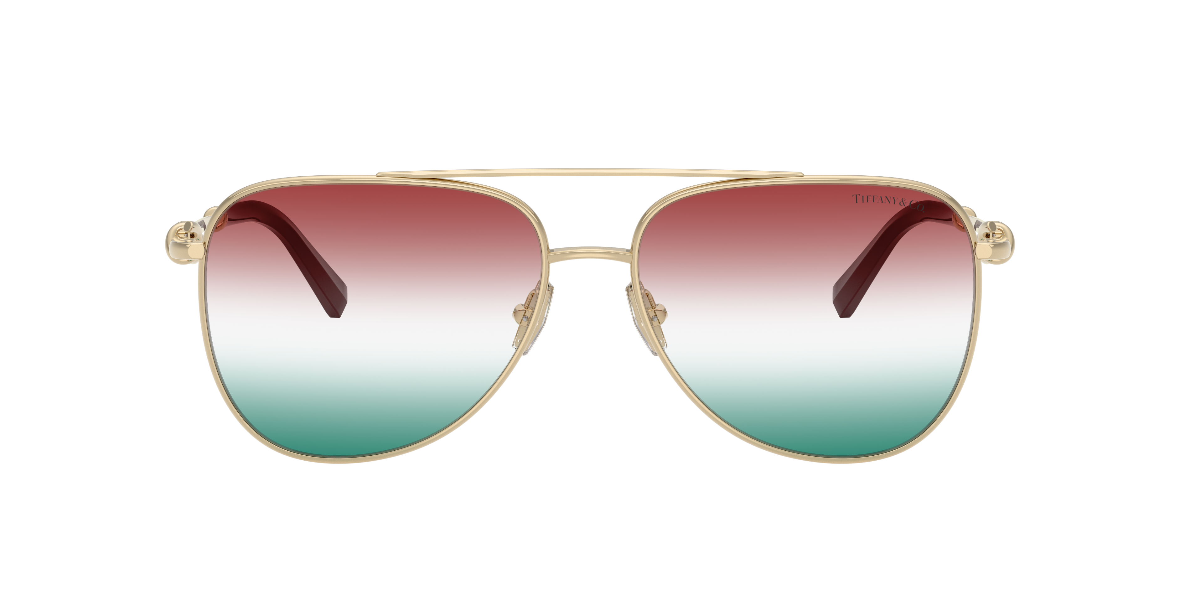 Tiffany & Co. TF3116 XL (59 - 15) with Green lenses and Gold frame