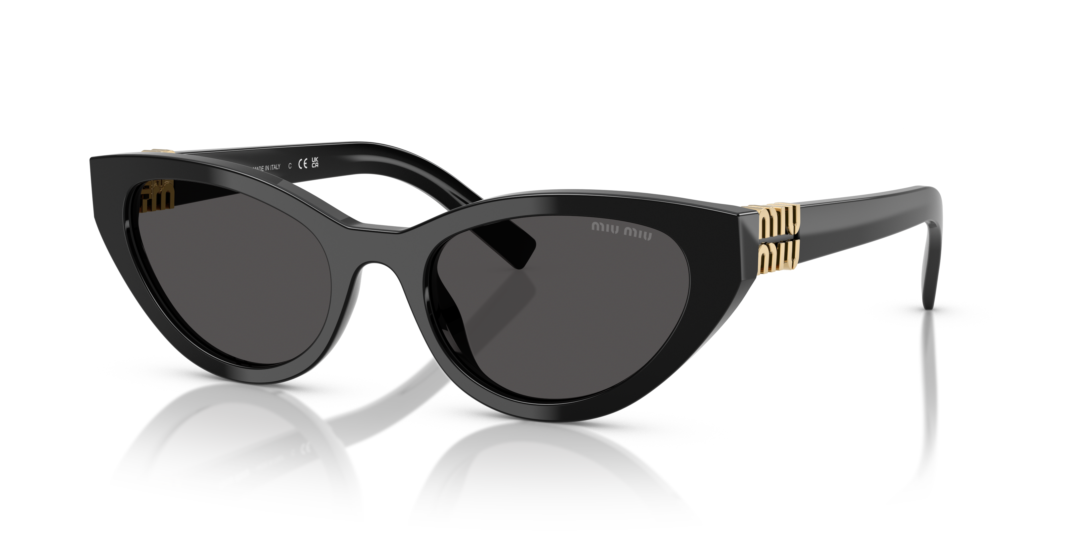 【送料,関税込】MIUMIU サングラス MU A04S Miu Miu MU A04S L (54 - 20) with Grey lenses and Black frame
