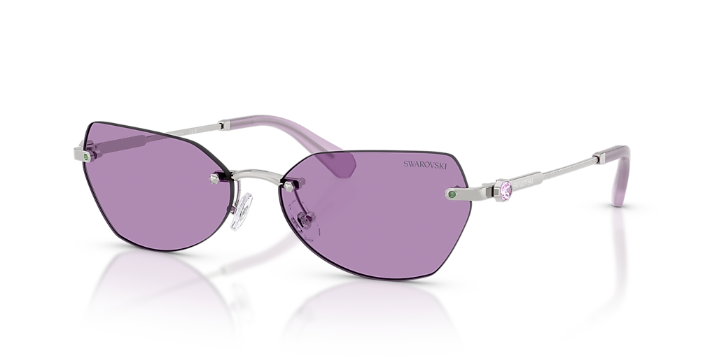 SWAROVSKI眼鏡091 Amazon.com: Swarovski SK0378 83X VIOLET 57/17/ WOMAN Sunglasses