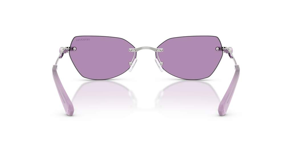 Swarovski SK7038 L (58 - 16) com Lentes Violeta e Armação Prata