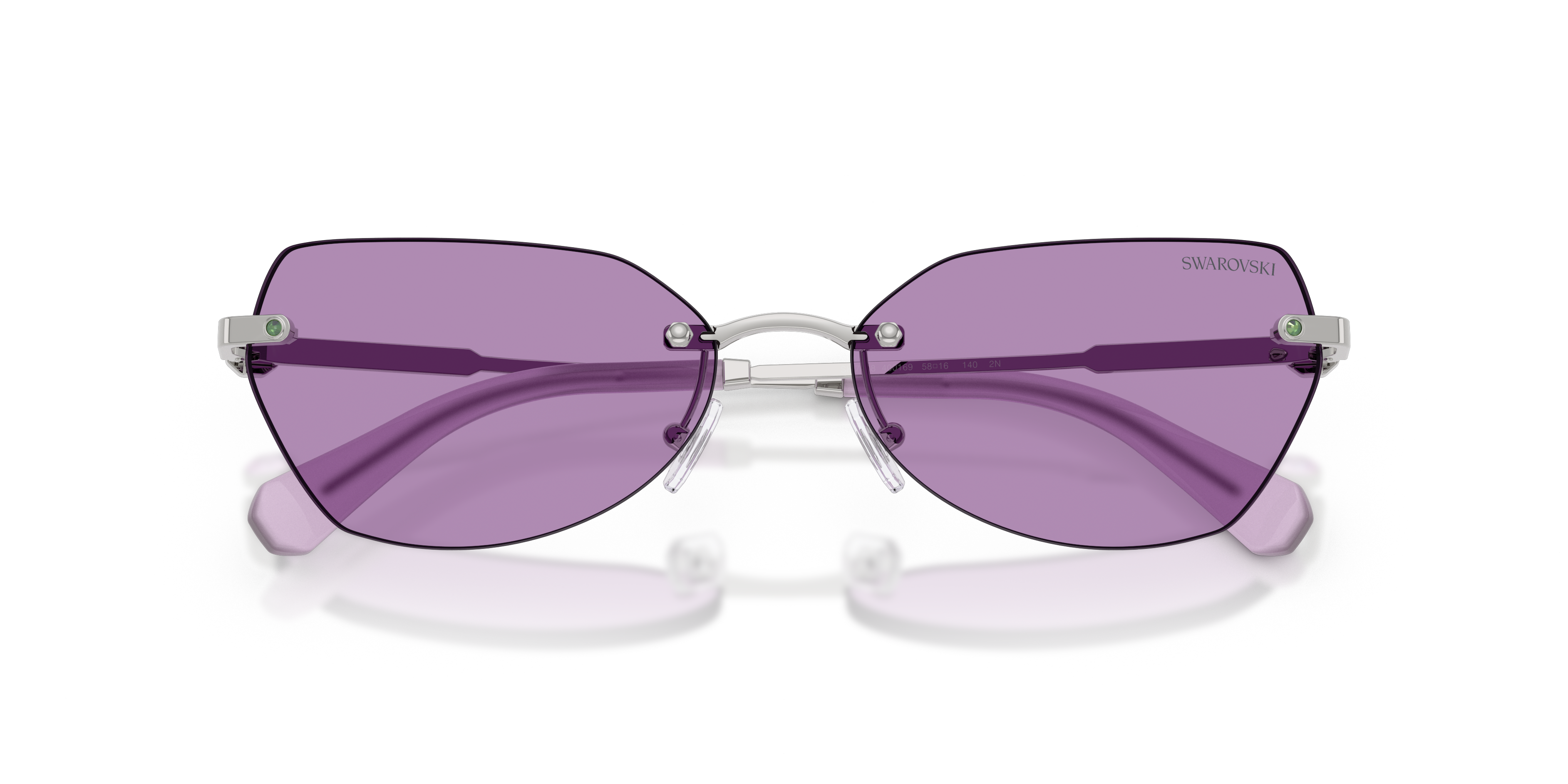 Swarovski SK7038 L (58 - 16) with Violet lenses and Silver frame