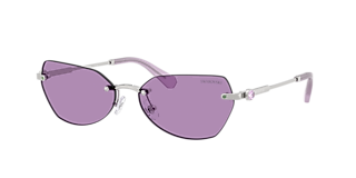Swarovski SK7009 M (55 - 17) with Silver lenses and Silver frame