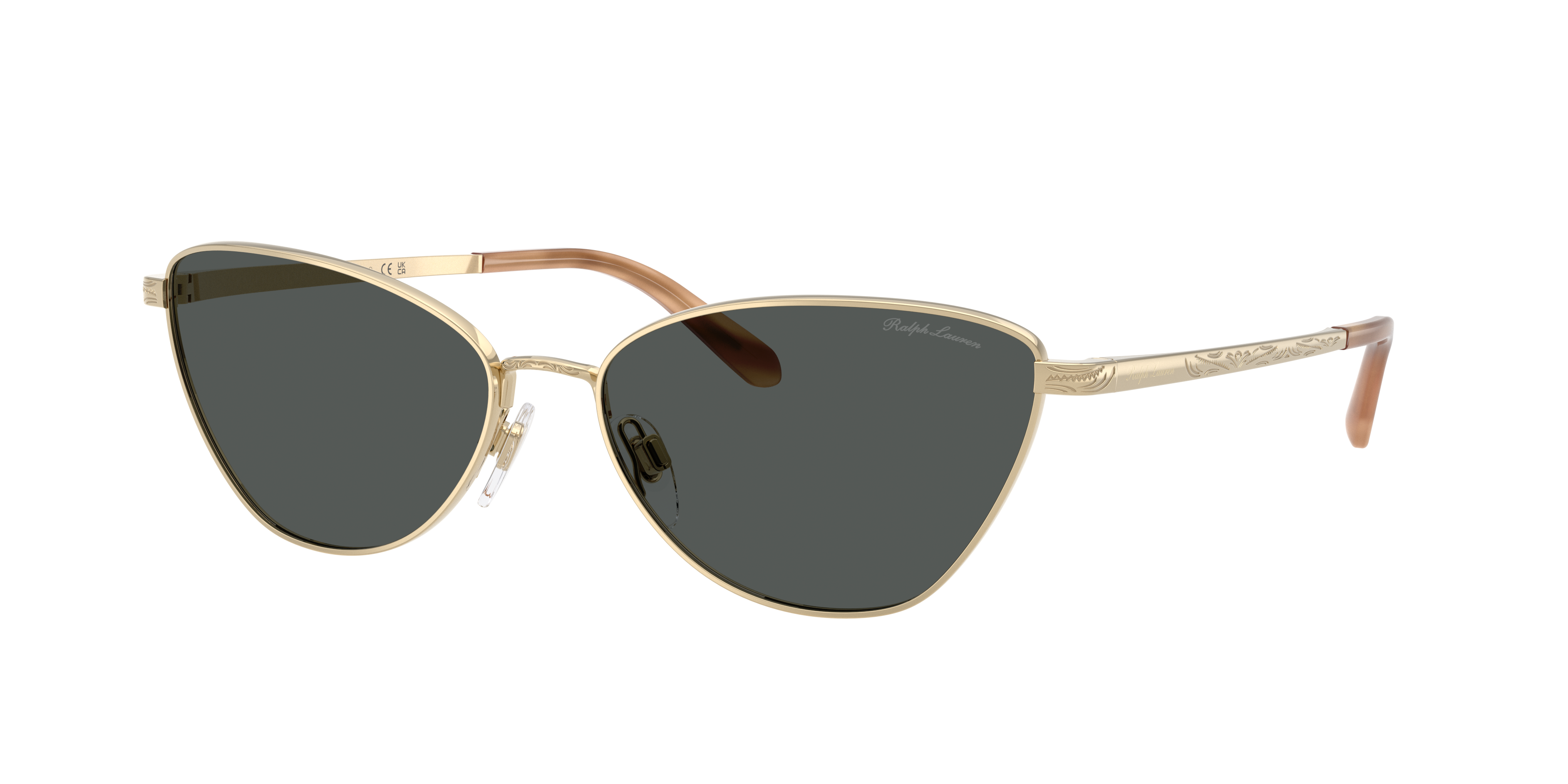 Ralph Lauren Woman Sunglass RL7093 -  Frame color: Shiny Pale Gold, Lens color: Grey