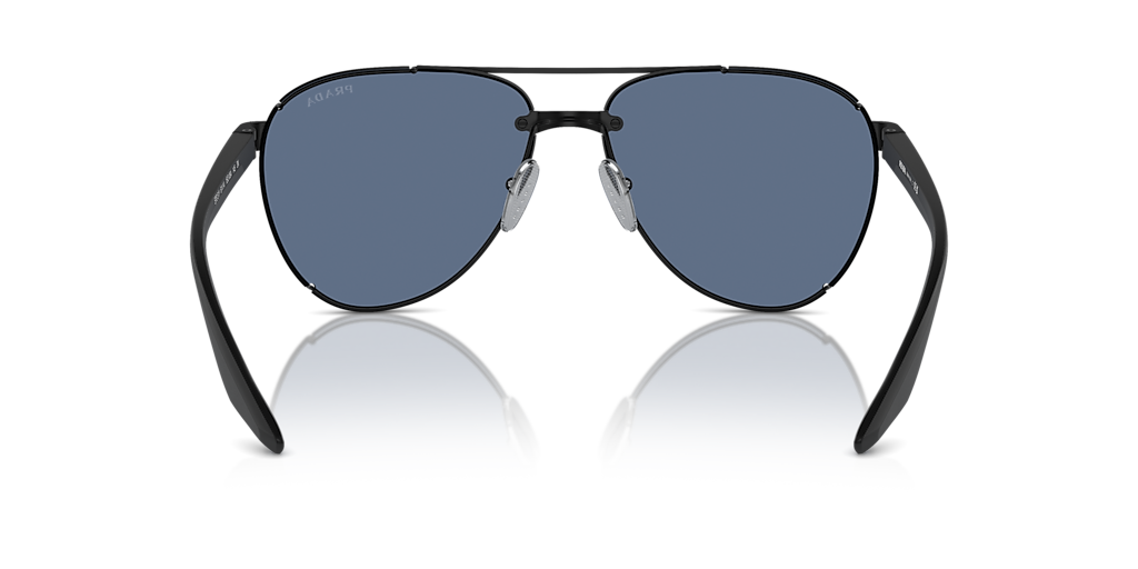 PRADA LINEA ROSSA PS 51YS Matte Black - Men Sunglasses, Grey Mirror Black Lens