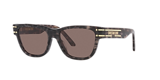 DIOR DiorSignatures9U 58 Brown & Green Sunglasses | Sunglass Hut  