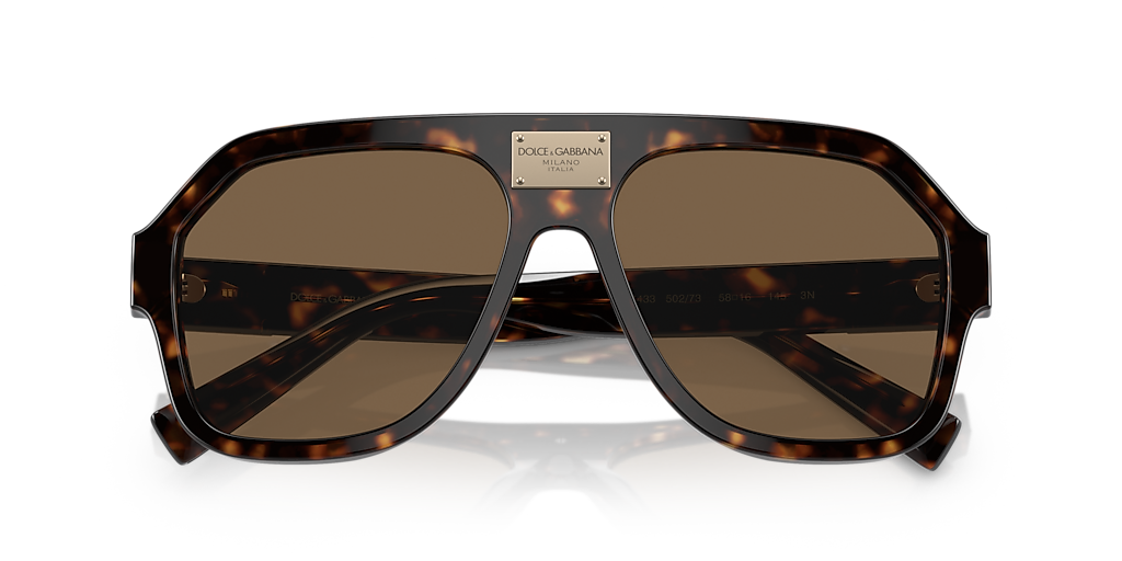 【関税&送料込み】DOLCE & GABBANA Sunglasses Dolce&Gabbana DG4433 L (58 - 16) with Brown lenses and