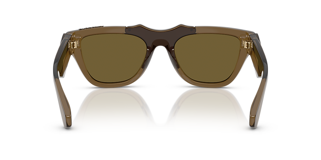 Burberry BE4445U M (53 - 20) with Brown lenses and Green  display picture 2